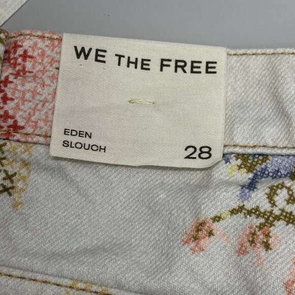 We The Free Women’s Eden Printed High-Slouchy Wide-Leg Pants – Ivory/Multi – 28 - Picture 9 of 14